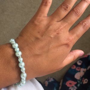 light blue bracelet